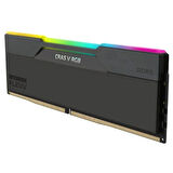 KLEVV Cras V RGB 64GB (2x32GB) 6400MHz CL32 INTEL XMP 3.0 – AMD EXPO DDR5 Heatsink Obsidian Black Ram (KD5BGUA80-64A320G) 