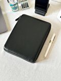 Panama Zipper Folder Defter Siyah-noktalı