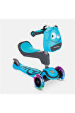 T1 3’ü 1 Arada Oturaklı ve Çantalı Çocuk Scooterı (15 Ay - 5 Yaş) - Blue
