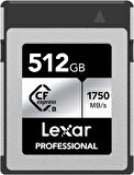 Lexar Professional SILVER Serisi 512 GB CFexpress Kart, Tip B CFe Kart, 1750 MB/s'ye kadar Okuma Hızı, PCIe Gen3x2 özellikli CF Kart, DSLR ile uyumlu, XQD Kamera ile Ters (LCXEXSL512G-RNENG)(OUTLET)