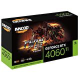 Inno3D Nvidia GeForce RTX4060Ti Twin x2 16GB 128Bit GDDR6 Ekran Kartı N406T2-16D6-178055N