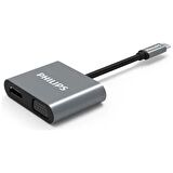Philips SWV6004G Type-C’den Hdtv Çok Işlevli Adaptör