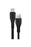 USB-C Şarj ve Data Kablosu, Hızlı Şarj, 3A Yüksek Akım, 1 Metre,Dayanıklı Slikon Kablo,DLC4001A