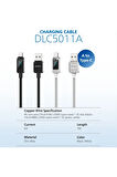 USB-A-Type-C Şarj Kablosu,60W,Hızlı Şarj,6A Yüksek Akım,1 Metre,Örgülü,Dijital Gösterge,DLC5011A