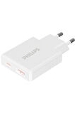 USB Hızlı Şarj Adaptörü,33W PowerDelivery 3.0+QC 3.0,Çift Port USB-C ve USB-A,2 Cihaz Şarj,DLP4322C