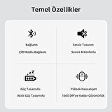 Philips SPK7448 Kablosuz 1600DPI 3 Tuşlu Optik Mouse Gri