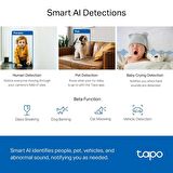 TP-Link Tapo C220 QHD 2K 4MP Yapay Zeka Destekli Wİ-Fİ İç Mekan Güvenlik Kamerası