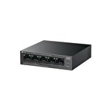 TP-LINK LS105LP 4 PORT 10/100 +1 PORT RJ45 UPLINK 41W 250 METRE POE MESAFE METAL KASA SWITCH 