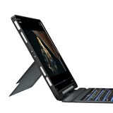 Apple iPad Air 12.9 İnç 2022 (5.Nesil) Uyumlu Fuchsia Mag Touch Bluetooth Klavyeli Standlı Mıknatıslı Tablet Kılıfı
