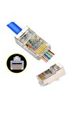  Yeni Nesil Rj45 Metal Korumalı 100 Adet Cat6 & Cat7 FTP RJ45 Konnektör