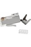yeni nesil rj45 Cat7 kablo için Rj45 internet Patch Kablo Ucu Konnektör Jak, 10 adet 