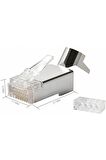 yeni nesil rj45 Cat7 kablo için Rj45 internet Patch Kablo Ucu Konnektör Jak, 10 adet 