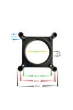 Cs & C Maunt Lens Holder Ircut Fılıtre Üstü Kamera Büyük Lens 22mm Vida Girişli Metal 5 Adet Yüzük