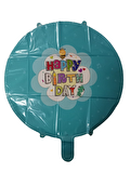 FOLYO BALON HAPPY BİRTHDAY TURKUAZ 18' D.Ü 15 TL
