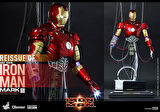 Hot Toys Iron Man Mark III (Construction Version) Sixth Scale Figure - 909185 - Marvel Comics / Iron Man