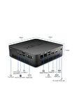 Minix Mini Pc Intel I7-10510U 16/512 GB SSD Win 11 Pro Mınıx Ngc-7 Pro