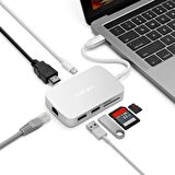 Minix Usb-C Gigabit Ethernetli Adaptör/Çoklayıcı Gümüş