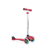 Globber Evo Comfort Play Işıklı Scooter - Kırmızı