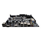 Arktek Alpha Force AK-H61M EL DDR3 (1600MHz)OC VGA/HDMI PCIe 2.0 1155P mATX Anakart
