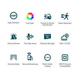 TP-Link VIGI C440 4mm 4MP Full-Color Dome IP Kamera (1/3",30fps,FHD,H265+PoE)