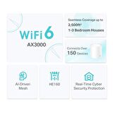 TP-LINK DECO X50 AX3000 Tüm Ev Mesh Wi-Fi 6 Sistemi Router