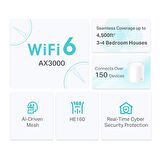 TP-LINK DECO X50 3000 MBPS EV WI-FI 6 SİSTEMİ (2-PACK)