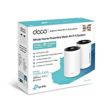 Tp-Link Deco PX50 2'li Paket AX3000+G1500 Menzil Genişletici Roter Bütün Ev Powerline Mesh WiFi Sistemi
