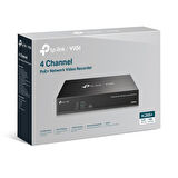 Tp-Link VIGI NVR1004H-4P 4 Kanal NVR (H.265+4K (2CH 8MP-4CH 4MP) PoE 53W