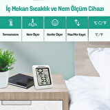 ThermoPro TP50 Termometre İç Mekan Dijital Isı ve Nem Ölçer - 2 Adet
