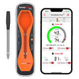 Thermopro TP970 Şarjlı 182m Kablosuz Alarmlı 1Problu Telefon Kontrollü Profesyonel Gıda Termometresi