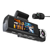 Kawa D8 2 Kameralı Ön / Arka 4K + 1080P Sony Starvis Sensörlü Türkçe Wi-Fi GPS'li Araç Kamerası