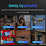 Kawa High Endurance U3 V30 100MB/s Okuma 40MB/s Yazma 64GB Micro SD Hafıza Kartı