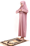 Tek Parça Namaz Elbisesi - Gül Kurusu - 5015
