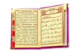 20 ADET - Ekonomik Kadife Kaplı Yasin Kitabı - Cep Boy - Fuşya Renk - Mevlüt Hediyeliği