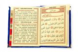 20 ADET - Ekonomik Kadife Kaplı Yasin Kitabı - İsme Özel Plakalı - Cep Boy - Lacivert Renk - Mevlit Hediyeliği