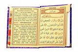 10 ADET - Ekonomik Kadife Kaplı Yasin Kitabı - Çanta Boy - İsim Baskılı Plaka - Mor - Mevlid Hediyeliği