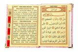 20 ADET - Ekonomik Kadife Kaplı Yasin Kitabı - Çanta Boy - İsim Baskılı Plaka - Pembe - Mevlid Hediyeliği