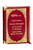 50 ADET - İsim Baskılı Ciltli Yasin Kitabı - Çanta Boy - 208 Sayfa - Bordo Renk - Mevlid Hediyeliği