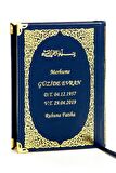 50 ADET - İsim Baskılı Ciltli Yasin Kitabı - Çanta Boy - 208 Sayfa - Lacivert Renk - Mevlid Hediyeliği
