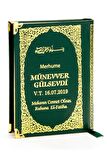 50 ADET - İsim Baskılı Ciltli Yasin Kitabı - Çanta Boy - 208 Sayfa - Yeşil Renk - Dini Hediyelik