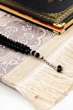 50 ADET - İsim Baskılı Ciltli Yasin Kitabı - Seccade - Kristal Tesbih Set - İslami Hediyeler