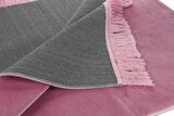 Lüks Düz Desensiz Kadife Velür Seccade Pembe