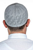 Mercan Namaz Takkesi  Gri 12 Adet