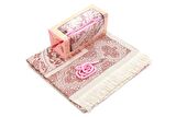 Özel Hediyelik Kutulu Seccadeli Tesbihli Set Pembe