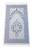 Lüks Açık Renk Osmanlı Tafta Seccade Lacivert