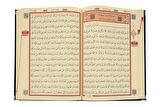Kadife Kaplı Sandıklı Kişiye Özel Hediyelik Seccadeli Kuranı Kerim Seti Siyah