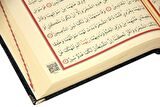 Kadife kaplı pleksi işlemeli sandıklı özel hediyelik Kuranı Kerim Siyah