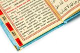 10 Adet Hediyelik Özel Set - Kadife Kaplı Yasin Kitabı - Cep Boy - İsme Özel Plakalı - Seccadeli - Tesbihli - Kutulu - Mavi