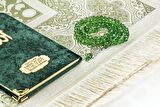 10 Adet Özel Hediyelik Kadife Kaplı Yasin Kitabı - Çanta Boy - İsme Özel Plakalı - Seccadeli - Tesbihli - Kutulu - Yeşil