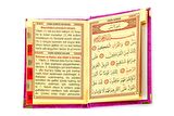 10 Adet Özel Hediyelik Kadife Kaplı Yasin Kitabı - Çanta Boy - İsme Özel Plakalı - Seccadeli - Tesbihli - Kutulu - Fuşya